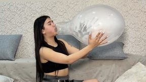 Anny B2P Balloon Popping – Mini Skirt & Long Necks