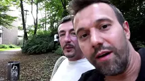 Strange Woman Pees in the Forest and Blows Two Strangers and Then Just Wants to Fuck