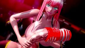 Big rod futa gives it to big-titted babe at VIP club