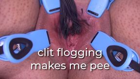 clit flogging makes me pee