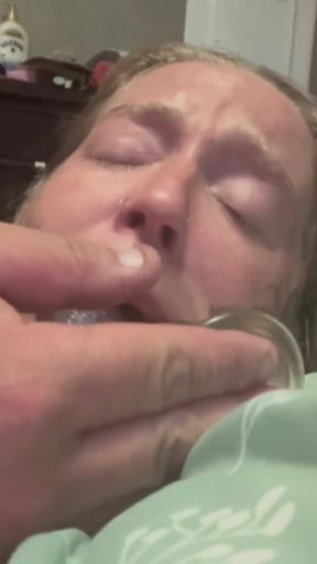 Stunning moment from &quot;This Whore Takes two Dildos in her Ass and Mouth.  She can&#039;t Stop squirting &amp; Cumming Like the&quot;