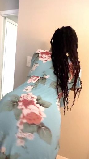 Quicky with a Thick Black Booty in Sundress