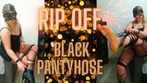 (117) RIP OFF BLACK PANTYHOSE