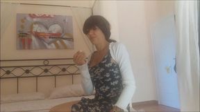 poor aunt lovenia: anal suppository burns her rect so much ...