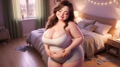 Chubby Stepsister Strips Naked Bedroom Late Night Roleplay