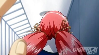 Anime college fantasy unfolds in uncensored scenes with uniformed lovers