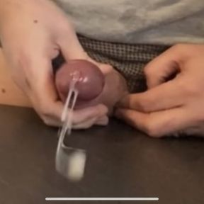 Huge Cumshot after hours of edging