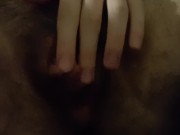 FtM Otter Solo Plays with Big Clit and Juicy Pussy before a Deep Finger Fucking