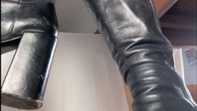 A boot fetish dream - Tramplegirls Buffalo T24400 Plateau Boots - Upskirt POV and underglass views on my well worn Boots -