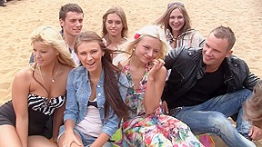 Autumn & Grace & Molly & Olie & Savannah in outdoor orgy movie with hot student 18+ chicks