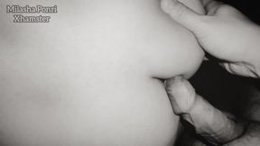 Light Night Massage of Stepsister's Butt. Night Shooting!