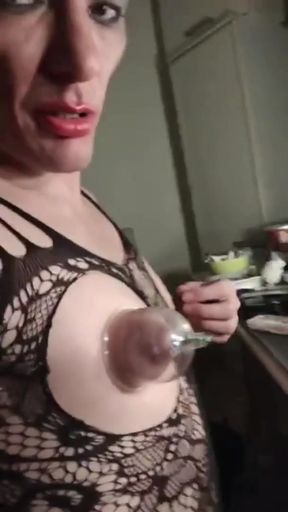 Iconic moment from &quot;Working on Sissy Slave Denise Humain Nipples for hours Part 1&quot;