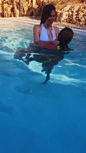 Underwater Ass Pussy Fisting