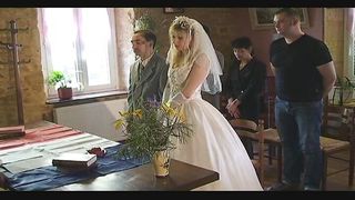 Horny French godmother gets gangbanged on the wedding day