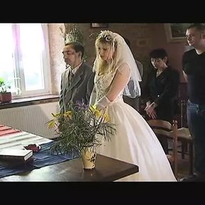 Horny French godmother gets gangbanged on the wedding day