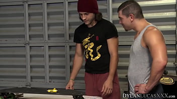 American jocks Jeremy Spreadums and Dante Drackis anal fuck
