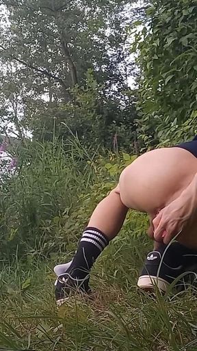 Twink Jon Arteen Shoves a Multi-ball Dildo in His Virgin Boy Asshole, but Gets Caught by Men Who Think Gays Are Fucking Outdoors