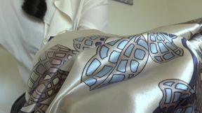 My New Satin Scarf Makes You Want to Cum and Weak, Scarf JOI, Lady Victoria Valente