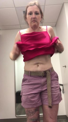Got Stuck in a Sexy Sequin Dress Whilst Trying on Clothes in Las Vegas
