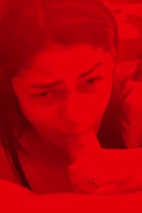 Dominating My Cuckold in Amazon Position in a Nice Neon Lights Room