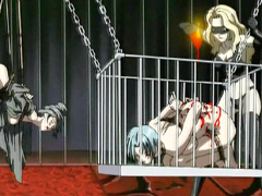 Chained hentai hard fucked by shemale anime