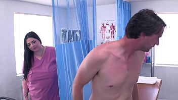 Hot BBW Nurse Aurora Rainbow Samples a Hard Cock JM1299