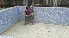 Indian Telugu Romantic Couple Enjoying Sucking Doggy Style Hard-core Fucking in Swimming Pool Telugu-fuckers