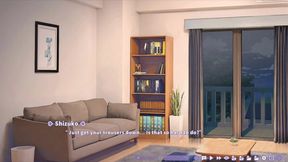 Hentai Game - Summer Clover - Fucking My Coworker Shizuko (Hard Moaning &amp; Creampie)