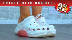 Goddess Amber - Trampling Your Balls & Milking Your Cock Under Nurse Hannah's Crocs (226B) - Triple Bundle 2 - Cock & Balls Trampling Shoejob