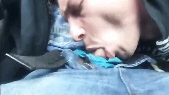 Outdoor Blowjob and Cum Swallow with a Gorgeous Stranger