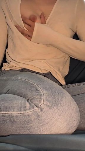 College Girl Wets Herself During Intense Orgasm While Masturbating