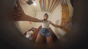 VR360 MARTINA POV humiliated the dwarf with her buttocks