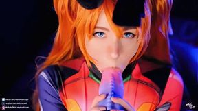 Hot Slut Asuka Langley Sloppy Blowjob And Pussy Creampie  MollyRedWolf, featuring  MollyRedWolf