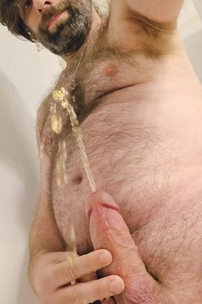 Watch Me Arc My Piss and Blow a Load, with Slow Motion Replays