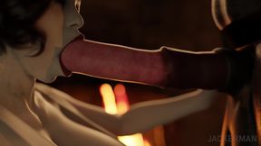 Dinner At Castle Dimitrescu - Busty Mature Vampire Fucks Minotaur