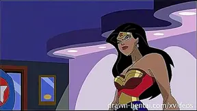 Wonder Woman Tempts Captain America in Steamy Hentai Clash