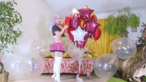 Galas Looner Latex & Helium Mylar Balloons Masspop