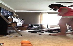 Teen trap plays with herself