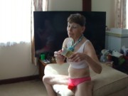 Guessing My Future, Chinese Fortune Teller, Sexy Pink Thong, White Bra