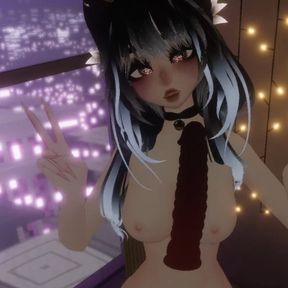 I give you jerk of instructions in VRChat while playing with myself