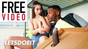 Hot Stepsis Ginebra & KatyFuck Big Black Cockers at Hostel Full Scene
