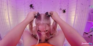 Halloween Deep Sucking with Harley King