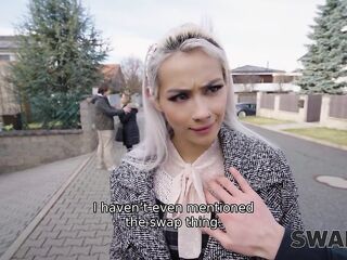 SWAP4K. From the street to couch: banged a big-breasted Jennifer Mendez and left her boyfriend humil