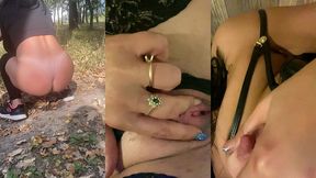 peeing in the forest – naughty outdoor relief 6