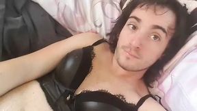 Male little whore masturbates himself 3