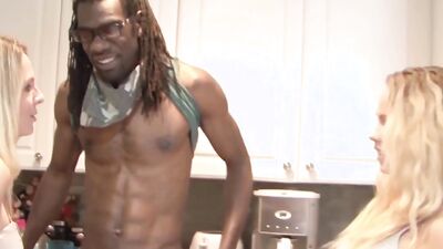LICK MOMMA - Stepmom seduces teeny into taboo sex with big black cock (Angela Attison)