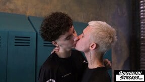 SOUTHERNSTROKES Karol Gajda And Max Gen Having Locker Room Sex