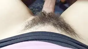 Guy Cums Fast On Hairy Pussy