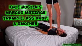 Kate Austen's Marcus Massage Trample, Ass Drops, and Smother!