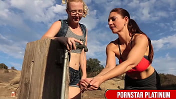 MILF Mindi Mink &amp_ Blonde Slut Samantha Rone Go Wild In The Wild!